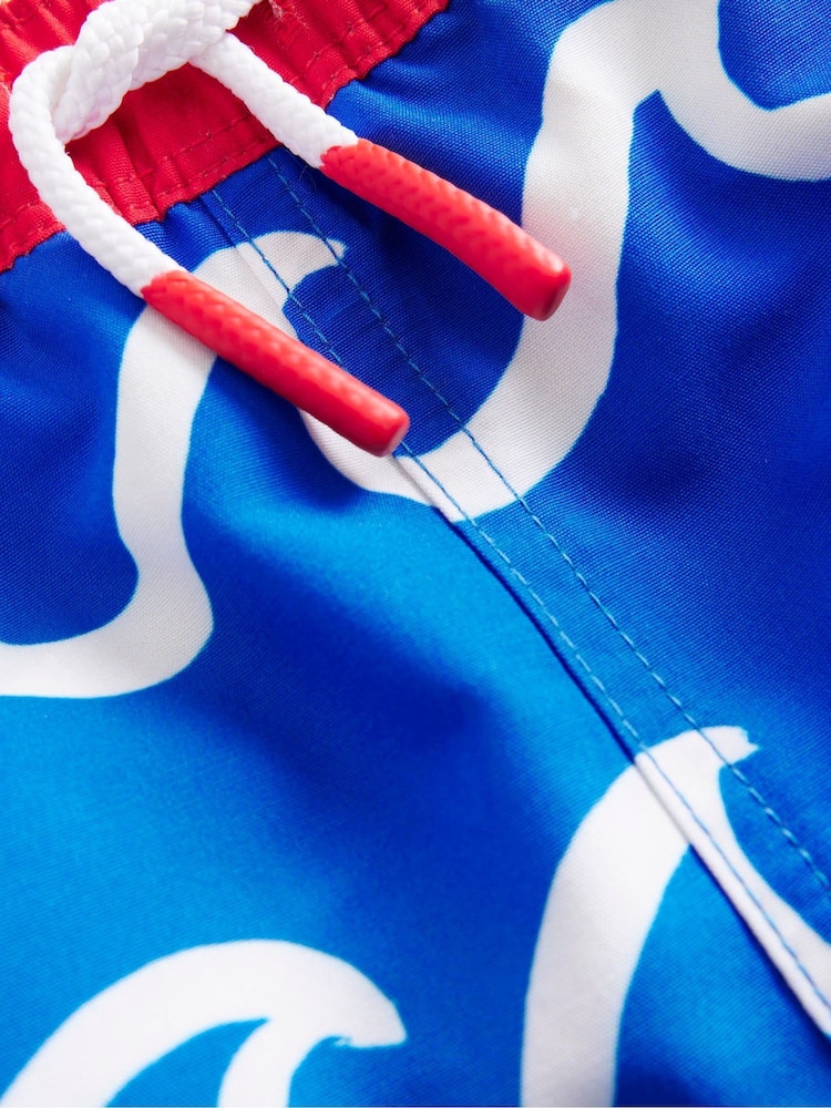 Boden Blue Shark Swim Shorts - Image 3 of 3 Boden Blue Shark Swim Shorts - Image 3 of 3
