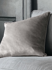 Laura Ashley Pale Charcoal Grey Square Nigella Cushion - Image 1 of 3