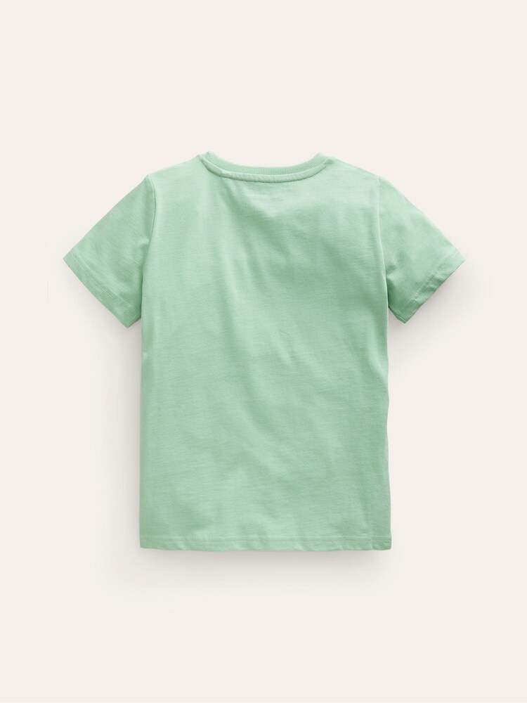 Boden Green Riso Printed 100% Cotton T-Shirt - Image 2 of 3