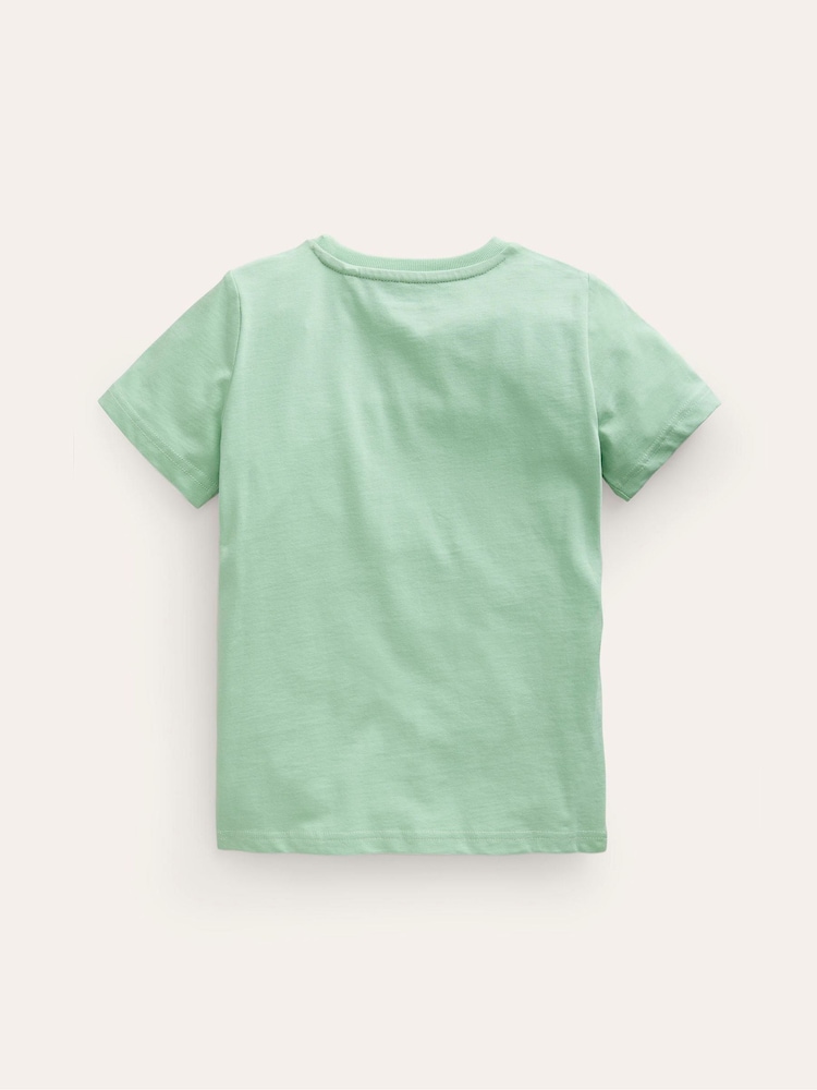 Boden Green Riso Printed 100% Cotton T-Shirt - Image 2 of 3 Boden Green Riso Printed 100% Cotton T-Shirt - Image 2 of 3