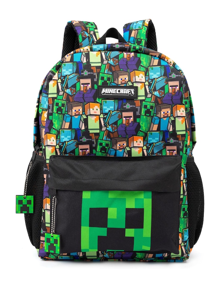 Vanilla Underground Minecraft dečki Creeper And Zombie All-Over potisk; vzorec nahrbtnik - Slika 1 iz 6