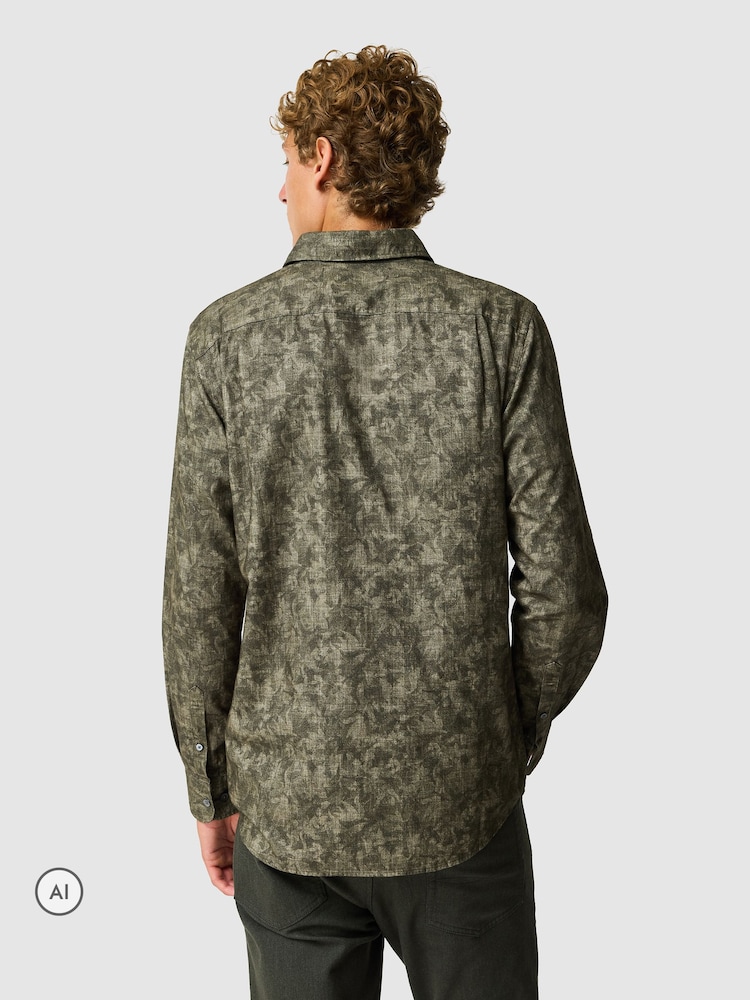 Rodd & Gunn Green Campbell Valley Slim Fit Shirt - Image 2 of 6 Rodd & Gunn Green Campbell Valley Slim Fit Shirt - Image 2 of 6