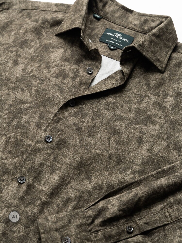 Rodd & Gunn Green Campbell Valley Slim Fit Shirt - Image 6 of 6 Rodd & Gunn Green Campbell Valley Slim Fit Shirt - Image 6 of 6