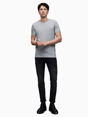 AllSaints Grey Tonic Crew 100% Cotton T-Shirts 3 Pack - Image 4 of 7