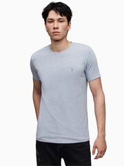 AllSaints Grey Tonic Crew 100% Cotton T-Shirts 3 Pack - Image 6 of 7