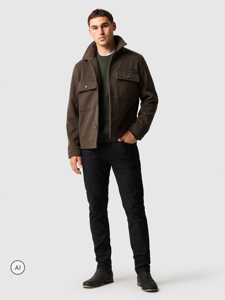 Rodd & Gunn Olive Green Stewart Island Knit Jumper - Image 2 of 6