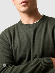 Rodd & Gunn Olive Green Stewart Island Knit Jumper - Image 4 of 6