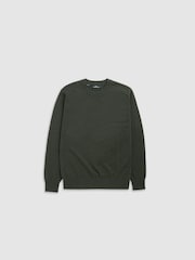 Rodd & Gunn Olive Green Stewart Island Knit Jumper - Image 5 of 6