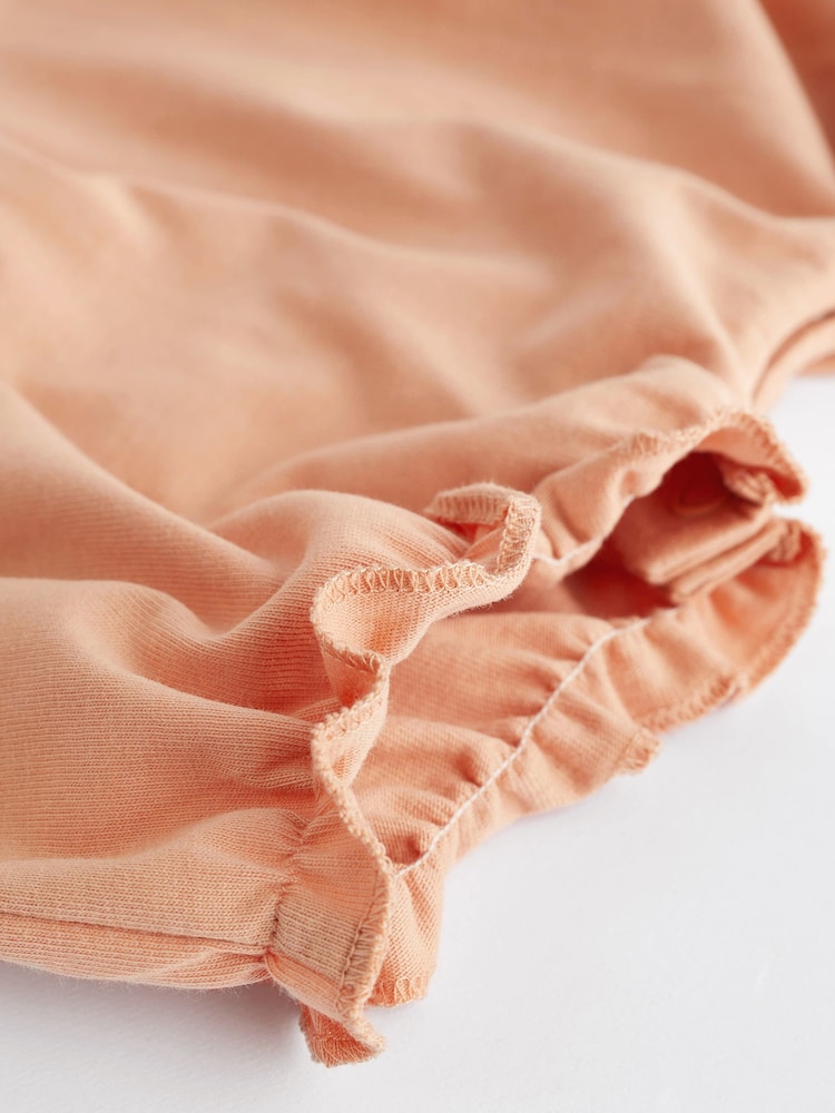 Pink/Cream Broderie Baby 100% Cotton Rompers 3 Pack - Image 11 of 11