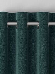 Dark Teal Green Chenille Made to Measure Curtains - Image 7 of 9