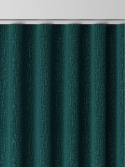 Dark Teal Green Chenille Made to Measure Curtains - Image 8 of 9