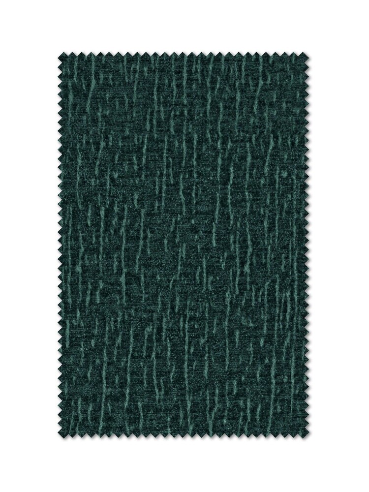 Dark Teal Green Chenille Made to Measure Curtains - Image 9 of 9