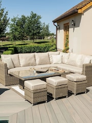Maze Natural Garden The Winchester Deluxe Corner Dining With Rising Table - Image 2 of 5
