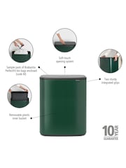 Brabantia Pine Green Bo Touch 60L Bin - Image 6 of 6