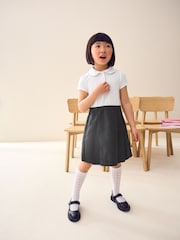 Grey 2-In-1 Short Sleeve School Pinafore Dress (3-14yrs) - Image 1 of 7