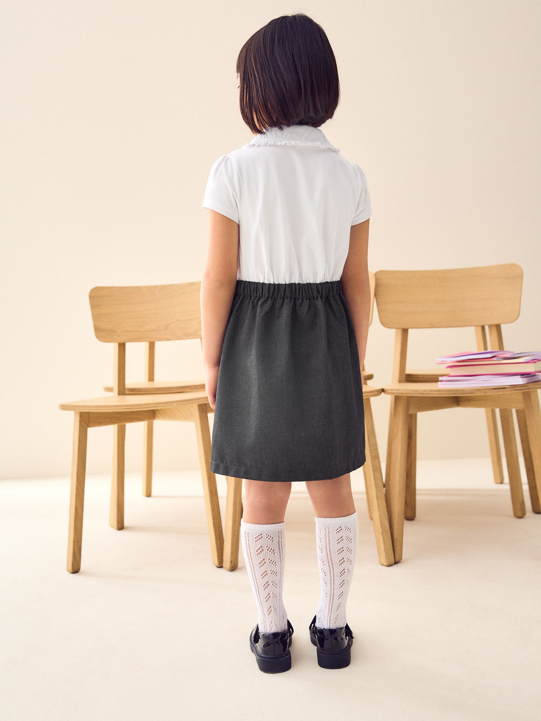 Cotton school pinafore store