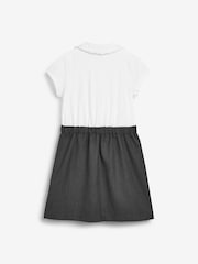 Grey 2-In-1 Short Sleeve School Pinafore Dress (3-14yrs) - Image 7 of 7