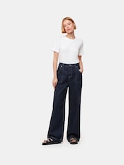 Whistles White Basic Emily 100% Cotton T-Shirt - Image 4 of 5