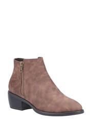 Divaz Brown Ruby Ankle Boots - Image 3 of 5