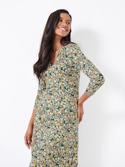 Crew Clothing Emi Jersey Dress 3/4 Sleeve - Image 4 of 5