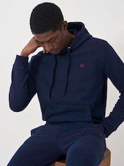 Crew Clothing Blue Crossed Oars Hoodie - Image 3 of 5