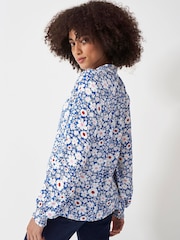 Crew Clothing Frill Neck Floral Blouse - Image 2 of 6