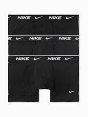 Черный - Набор из 3 хлопковых боксеров-брифов Nike Everyday - Image 1 of 3