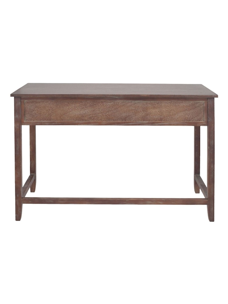 Pacific Multicoloured Pine Wood 3 Drawer Desk - Image 6 of 6