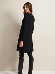 Phase Eight Black Fine Knit Vickie Mini Dress - Image 2 of 6