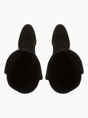 Dune London Black Tropic Over The Knee Suede Stretch Boots - Image 4 of 6