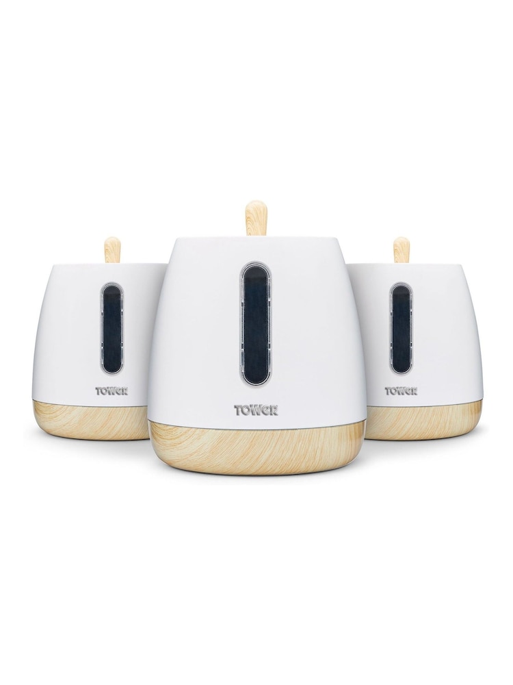 Tower Set of 3 Grey Scandi Storage Jars - Image 4 of 4