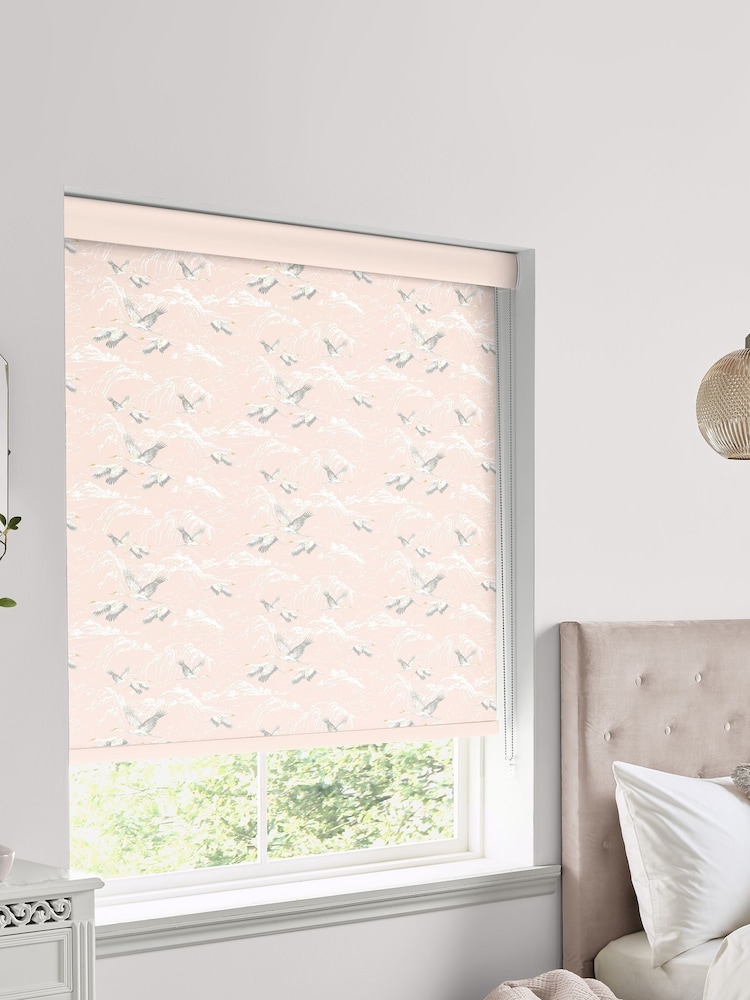 Laura Ashley Blush Pink Animalia Made To Measure Roller Blind - Image 2 of 5