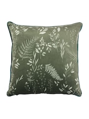 furn. Sage Green Fearne Botanical Polyester Filled Cushion - Image 1 of 2