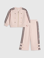 River Island Pink Drummer Bomber Jacket & Trousers Set - Image 1 of 5