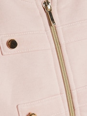 River Island Pink Drummer Bomber Jacket & Trousers Set - Image 4 of 5