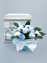 Babyblooms Baby Blue 100% Cotton Welcome Hamper with Frankie Bear Soft Toy - Image 3 of 8