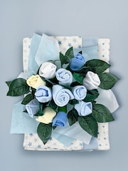 Babyblooms Baby Blue 100% Cotton Welcome Hamper with Frankie Bear Soft Toy - Image 4 of 8