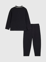 River Island Black Polo Top & Trouser Set - Image 2 of 5