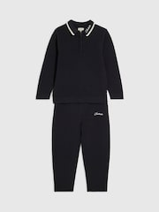 River Island Black Polo Top & Trouser Set - Image 3 of 5