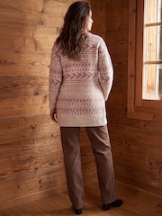 Roman Pink Petite Aztec Cardigan - Image 4 of 4