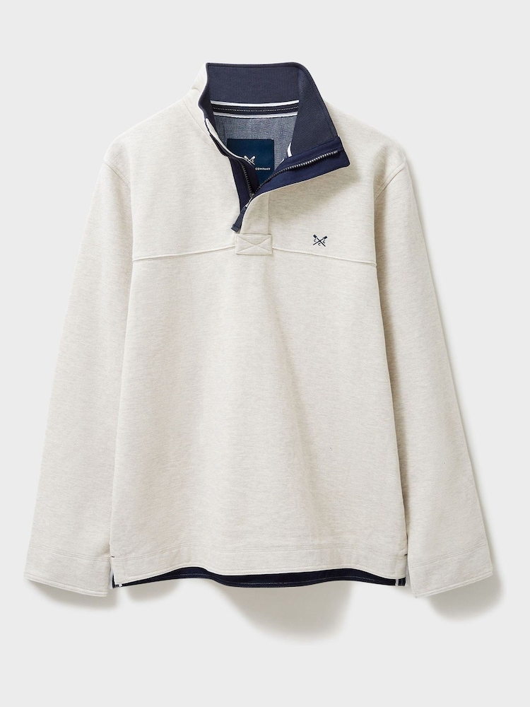 Crew Clothing Padstow Pique Sweatshirt - Image 5 of 5