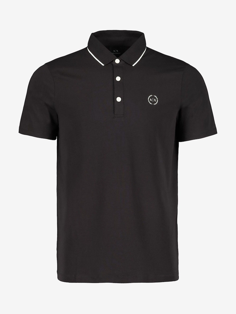 Armani Exchange Tipped Polo Shirt - Image 4 of 4