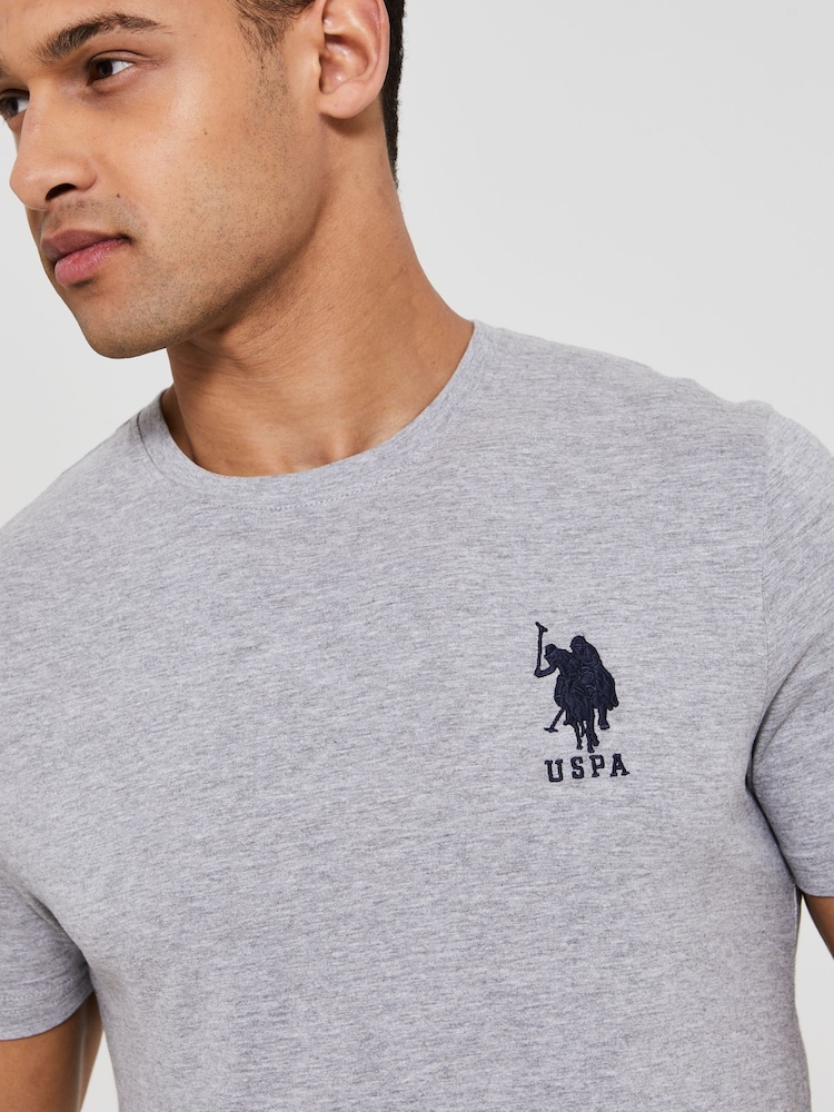 U.S. Polo Assn. Vintage Grey Heather Mens Large T-Shirt - Image 2 of 3