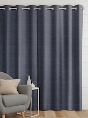 Indigo Blue Voyage Maison Jasper Made To Measure Curtains - Image 2 of 8