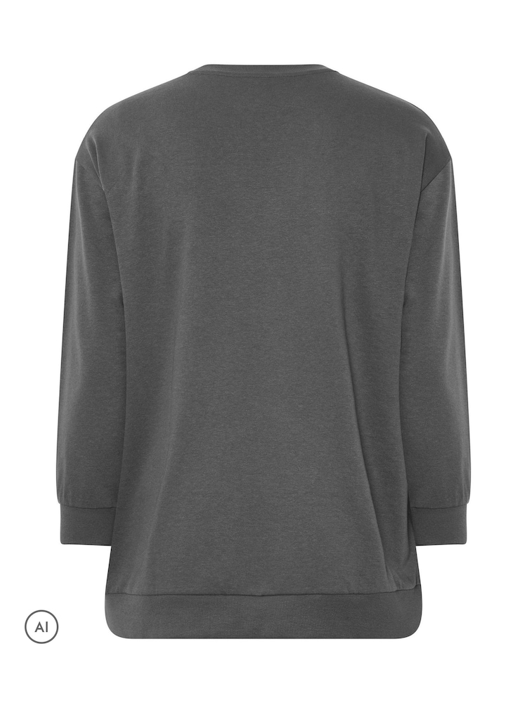 Yours Curve 'Romance' Studded Sweatshirt - Изображение 6 6