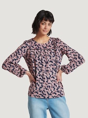 Thought Blue Thackery Lenzing™ EcoVero™ Printed Top - Image 1 of 6