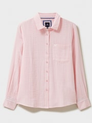 Crew Clothing Pink Relaxed Fit Harlie 100% Cotton Shirt - Image 5 of 5