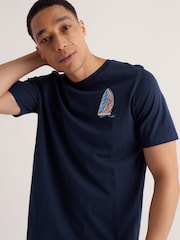 Seasalt Cornwall Blue Loggerhead T-Shirt - Image 1 of 5