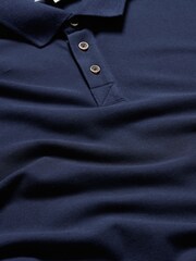 Seasalt Cornwall Navy Blue Balefire Polo Shirt - Image 5 of 5