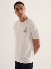 Vit - Seasalt Cornwall Loggerhead T-shirt - Bild 1 av 5